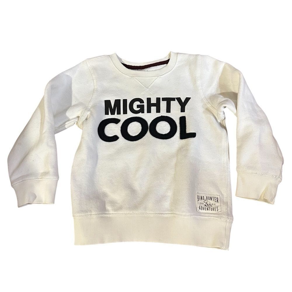 Carter's White Sweatshirt with Mighty Cool Print Sz 4T